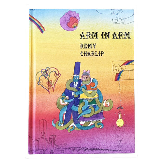 Book cover of 'Arm in Arm' by Remy Charlip with colorful design and text.
