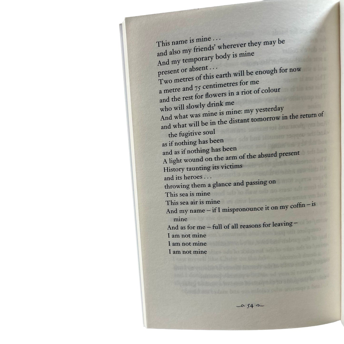 Open copy of Mural with text on a white background