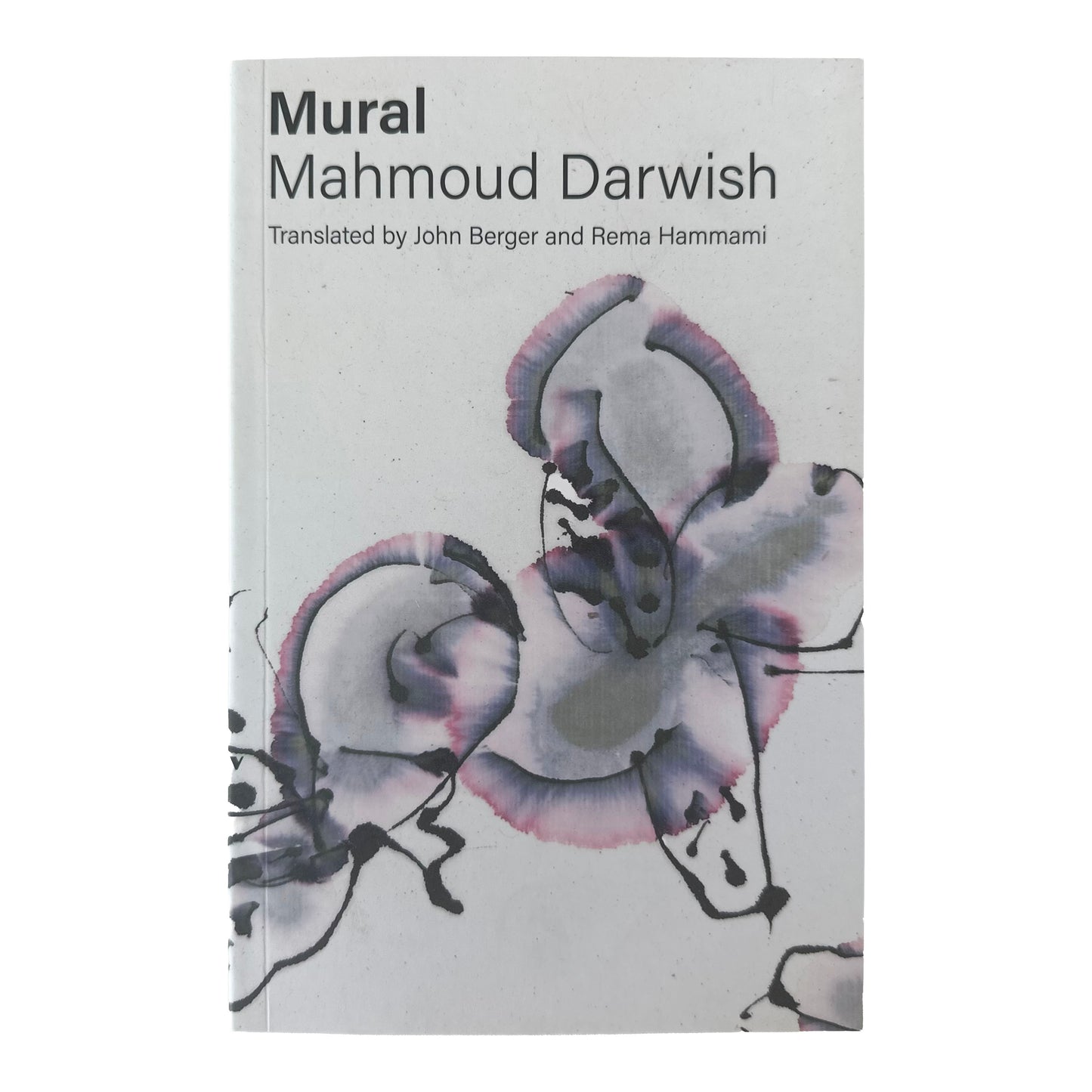 Book cover of 'Mural' by Mahmoud Darwish with abstract floral design
