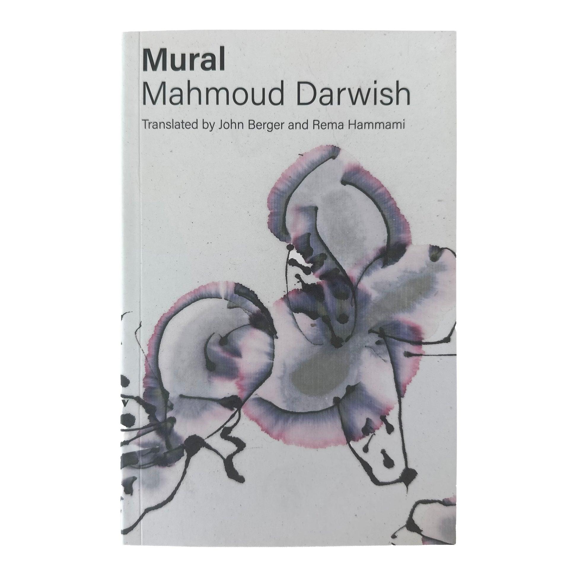 Book cover of 'Mural' by Mahmoud Darwish with abstract floral design