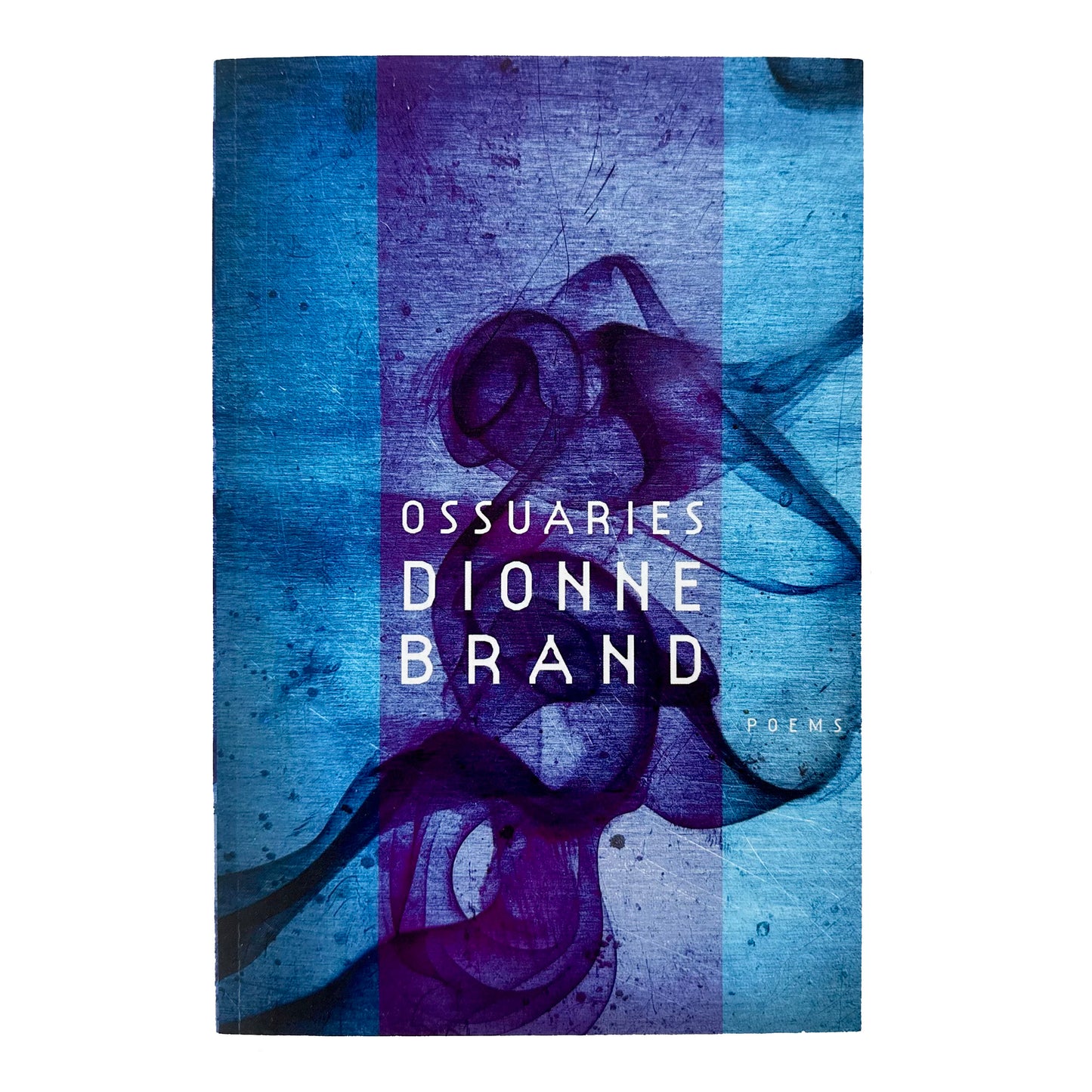 Book cover of 'Ossuaries' by Dionne Brand with abstract design and text.