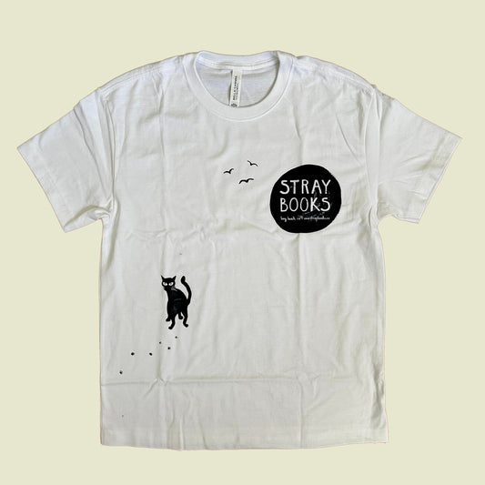 Stray Books White T-Shirt