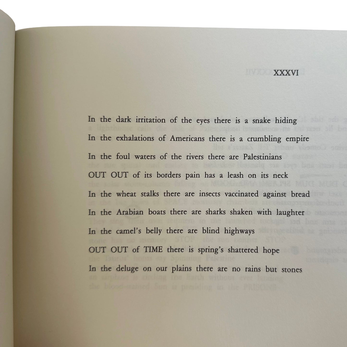 Open copy of The Arab Apocalypse with text on a white background