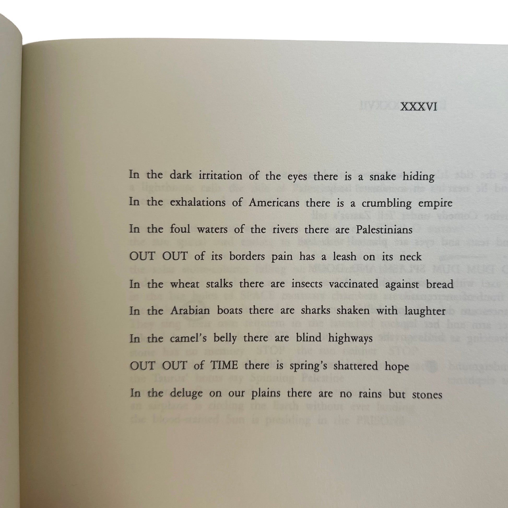 Open copy of The Arab Apocalypse with text on a white background