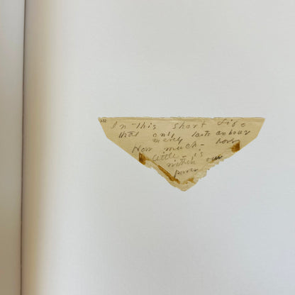Excerpt of The Gorgeous Nothings: Emily Dickinson's Envelope Poems with fragment of handwritten text on a white background