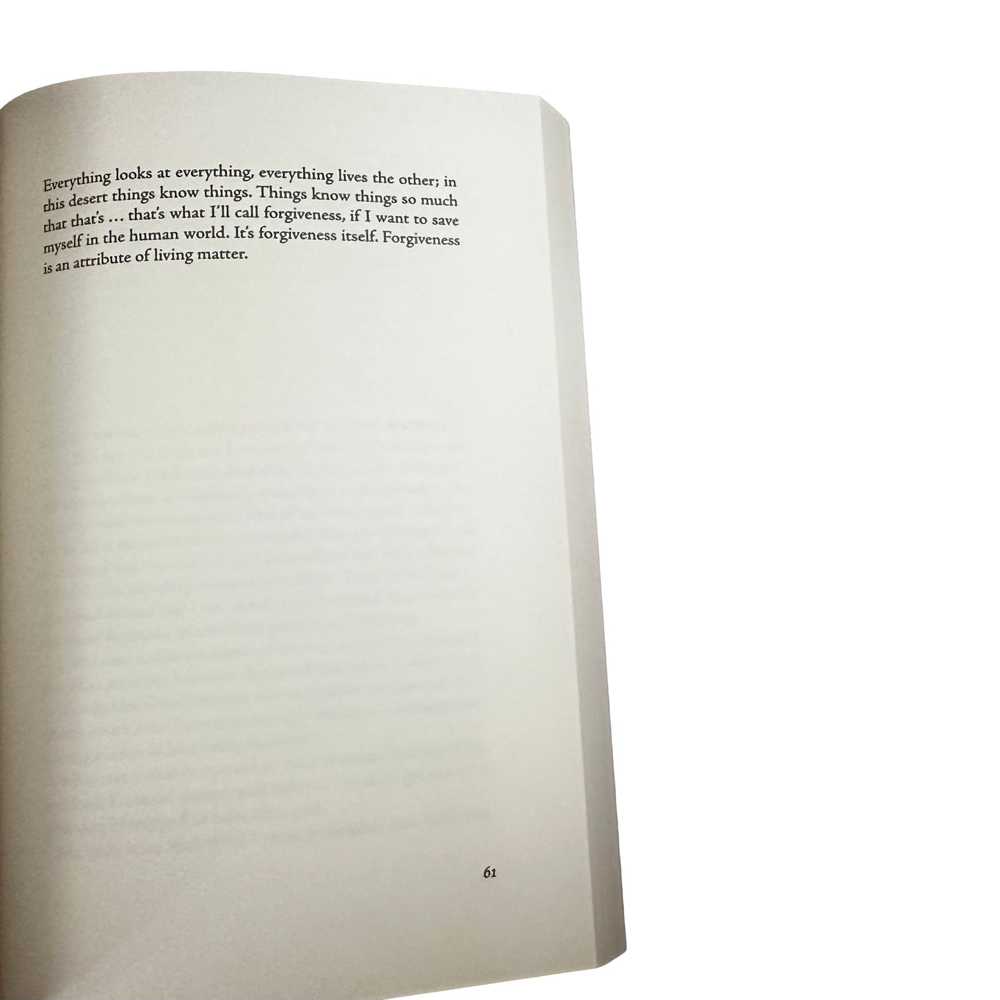 Open copy of The Passion According to G.H. with text on a white background