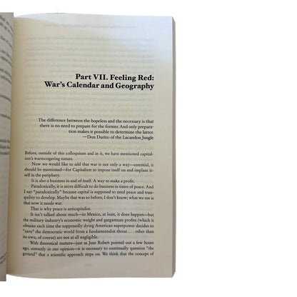 Open copy of the book with text on a white background.