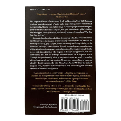 Back cover of Those Bones Are Not My Child with text and a barcode on a white background